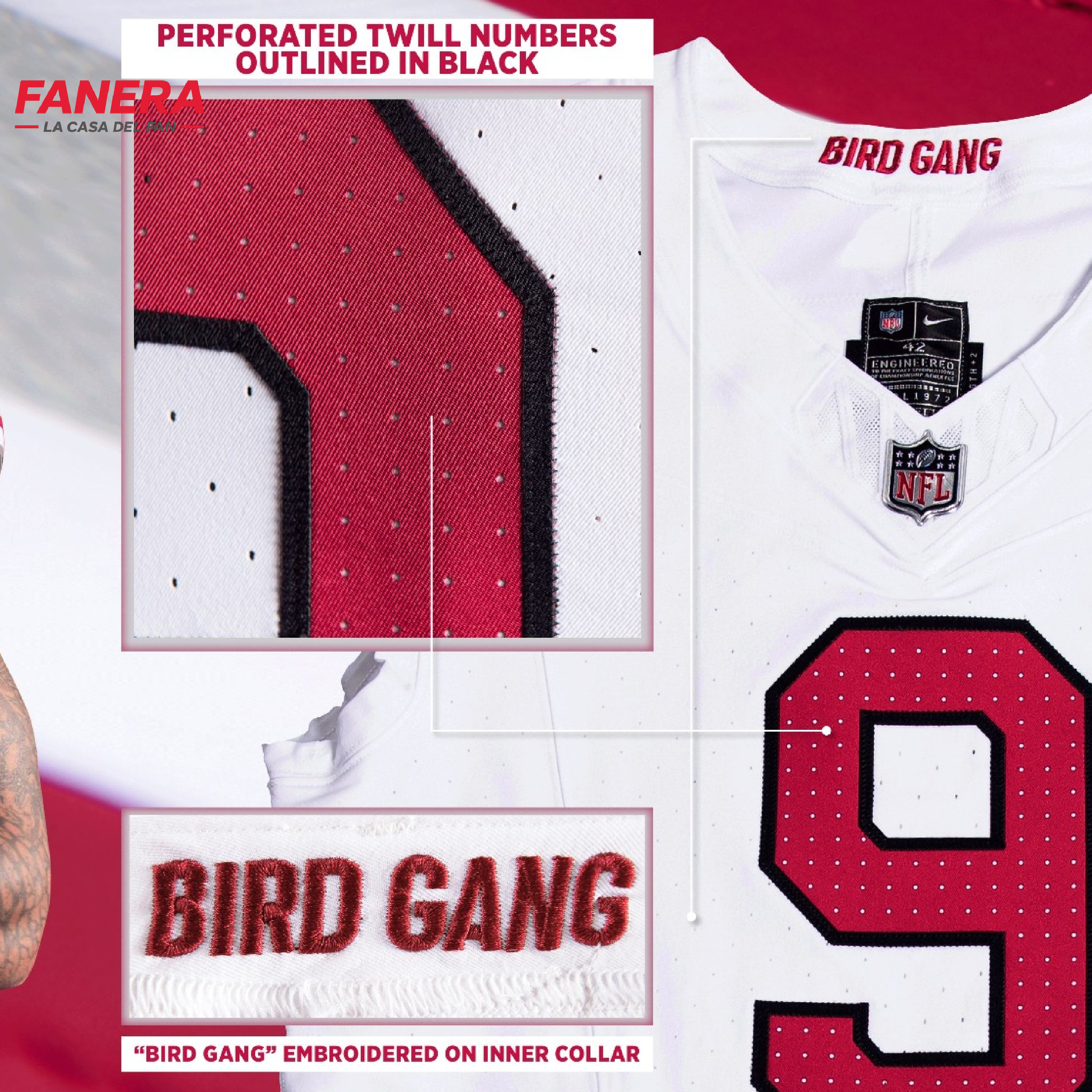 Arizona Cardinals Visitante 2025/26 | Jersey NFL