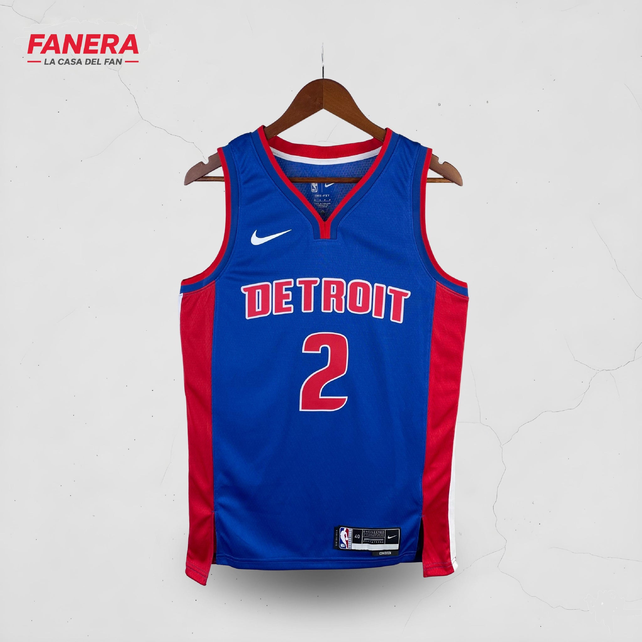 Detroit Pistons Visitante 2025/26 | Jersey NBA